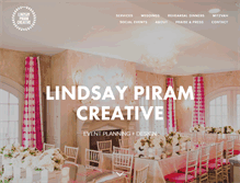 Tablet Screenshot of lindsaypiramcreative.com